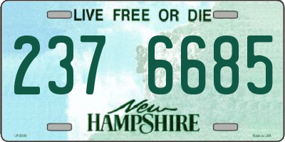 NH license plate 2376685