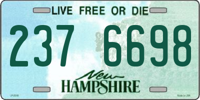 NH license plate 2376698