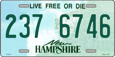 NH license plate 2376746