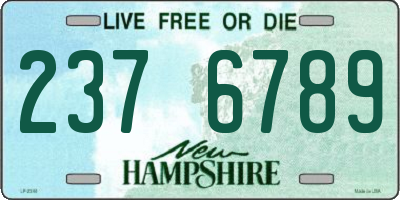 NH license plate 2376789