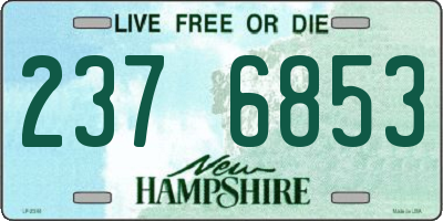 NH license plate 2376853