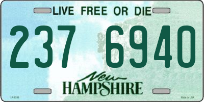 NH license plate 2376940