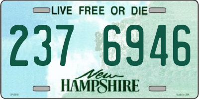 NH license plate 2376946