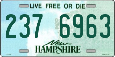 NH license plate 2376963