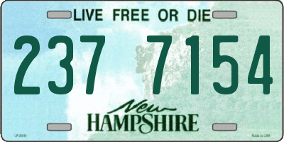 NH license plate 2377154