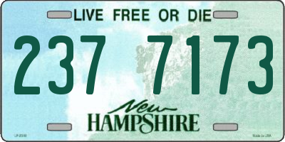NH license plate 2377173
