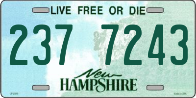 NH license plate 2377243