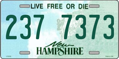 NH license plate 2377373