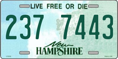 NH license plate 2377443