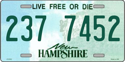 NH license plate 2377452