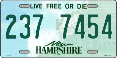 NH license plate 2377454