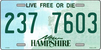NH license plate 2377603