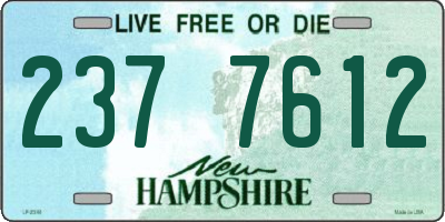 NH license plate 2377612