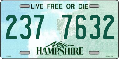 NH license plate 2377632