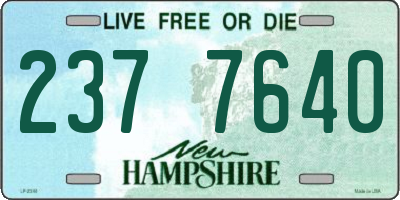 NH license plate 2377640