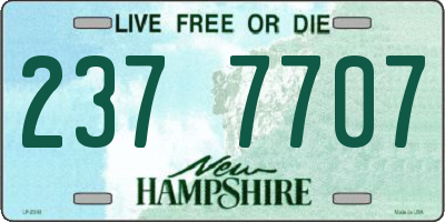 NH license plate 2377707