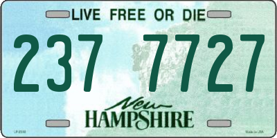 NH license plate 2377727