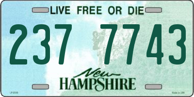 NH license plate 2377743