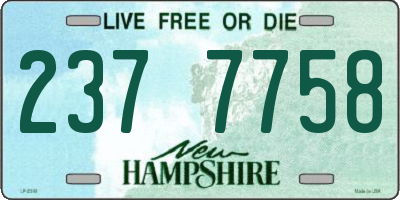 NH license plate 2377758