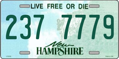 NH license plate 2377779