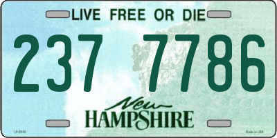 NH license plate 2377786