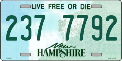 NH license plate 2377792