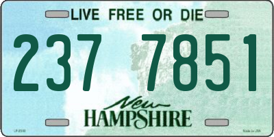 NH license plate 2377851
