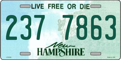 NH license plate 2377863