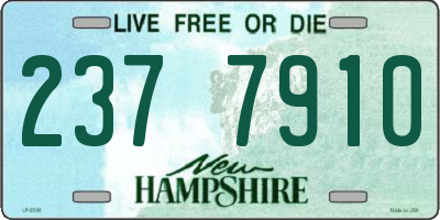 NH license plate 2377910