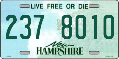 NH license plate 2378010