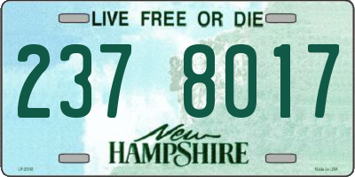 NH license plate 2378017