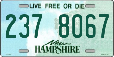 NH license plate 2378067