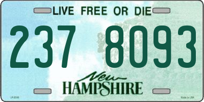 NH license plate 2378093