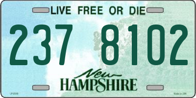 NH license plate 2378102