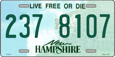 NH license plate 2378107
