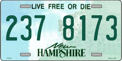 NH license plate 2378173