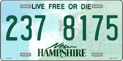 NH license plate 2378175