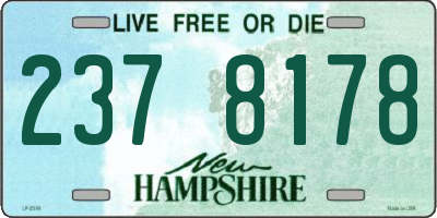 NH license plate 2378178