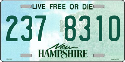 NH license plate 2378310