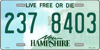 NH license plate 2378403