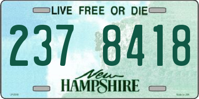 NH license plate 2378418