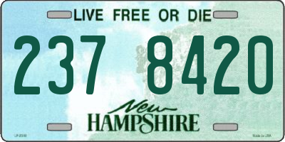 NH license plate 2378420