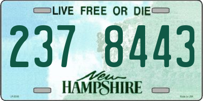NH license plate 2378443