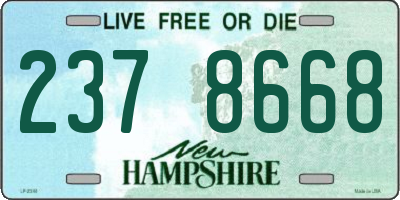 NH license plate 2378668