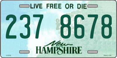 NH license plate 2378678