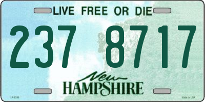 NH license plate 2378717