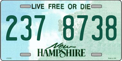 NH license plate 2378738