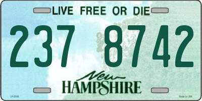 NH license plate 2378742