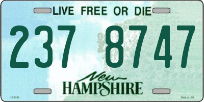 NH license plate 2378747
