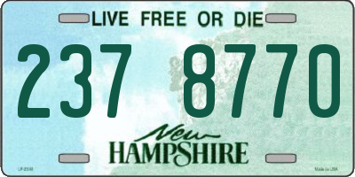 NH license plate 2378770